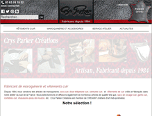 Tablet Screenshot of boutique-cuir.fr